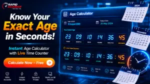 Age calculator exact rapidkhabar