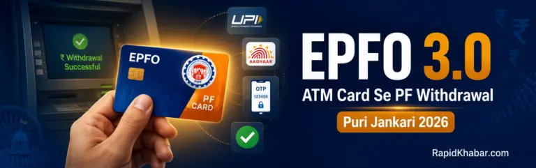 ATM Card Se PF Withdrawal Rapidkhabar
