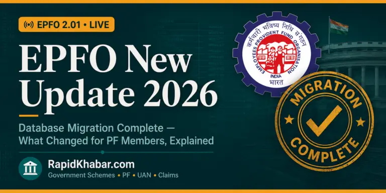 EPFO New Update 2026 notice on member portal